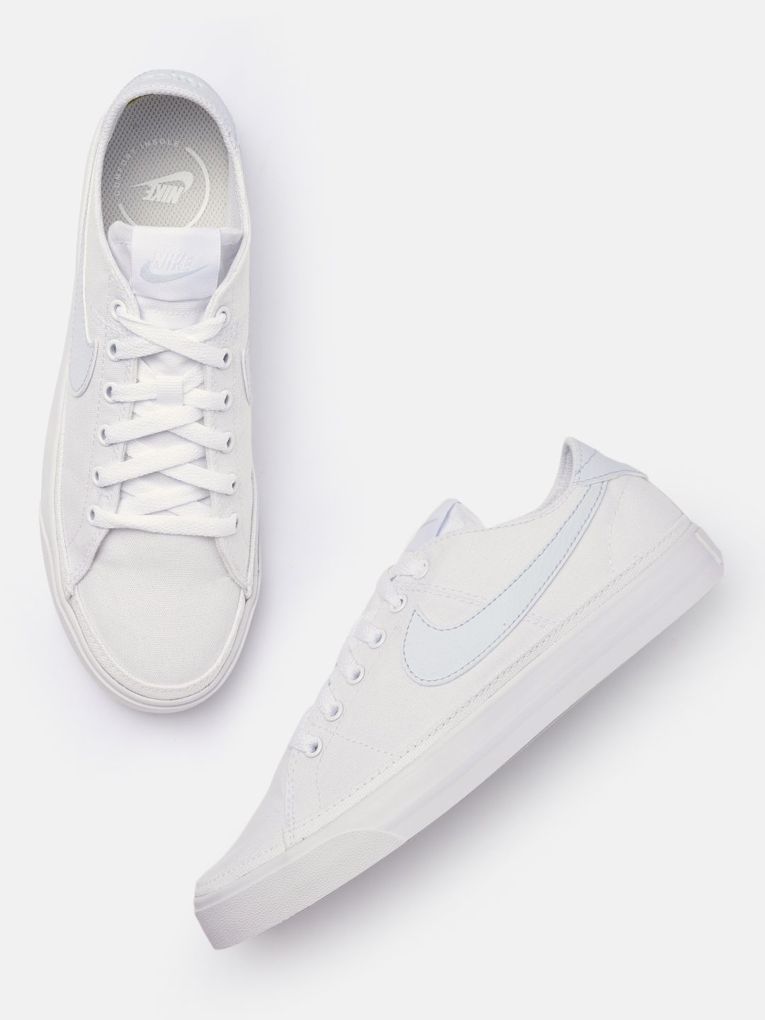 Nike Women White Solid Court Legacy Sneakers Price in India