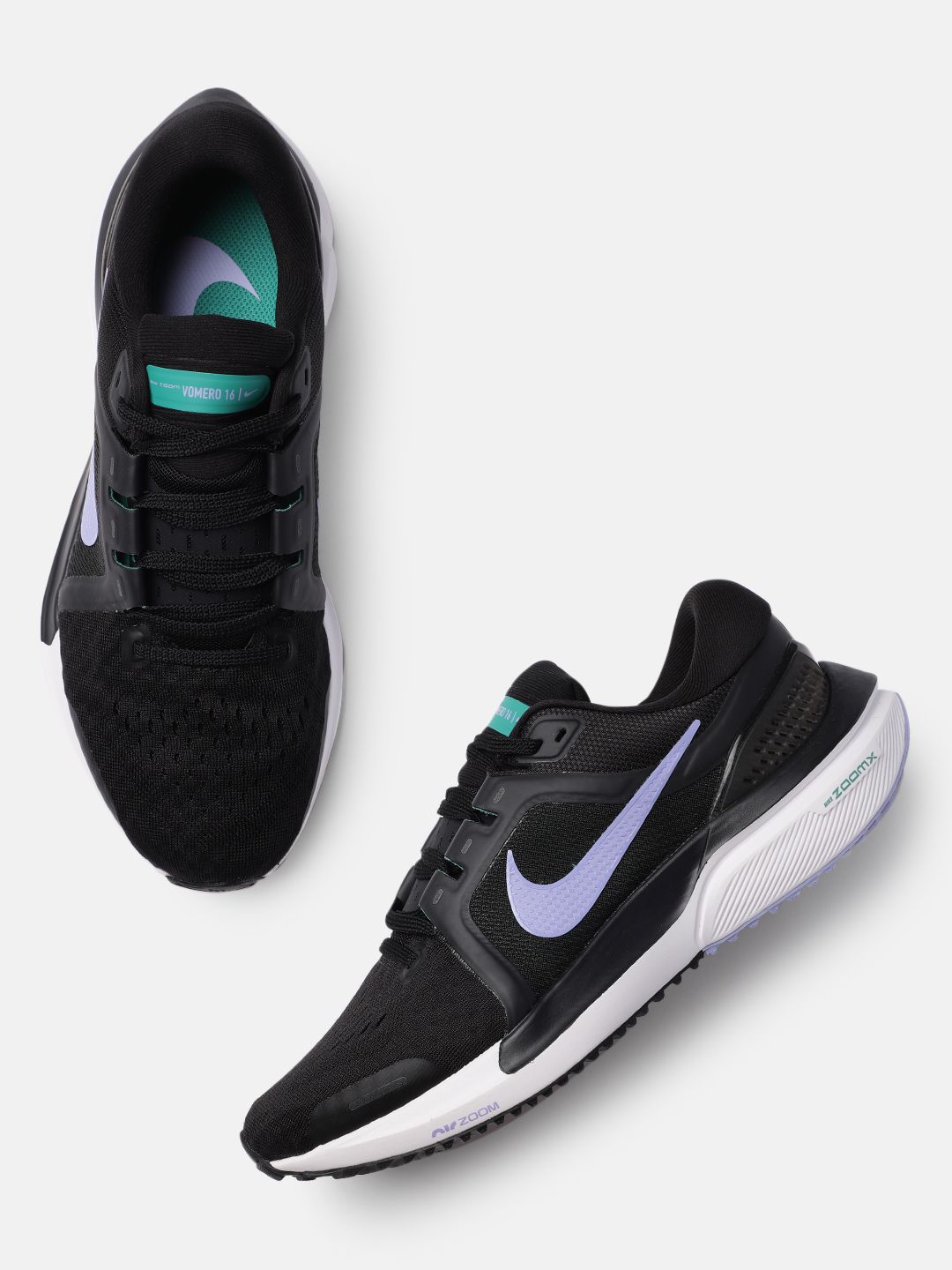 Nike Women Black Air Zoom Vomero 16 Running Shoes Price in India