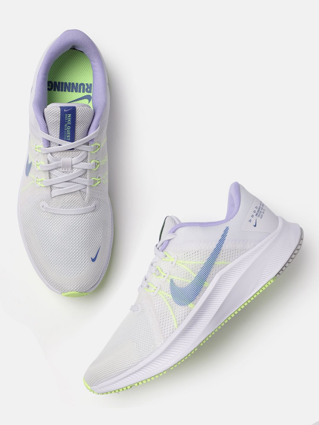 Nike Women White NIKE QUEST 4 Running Shoes Price in India