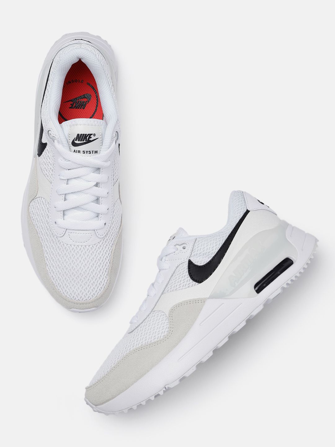 Nike Women White Solid Leather Air Max Sneakers Price in India