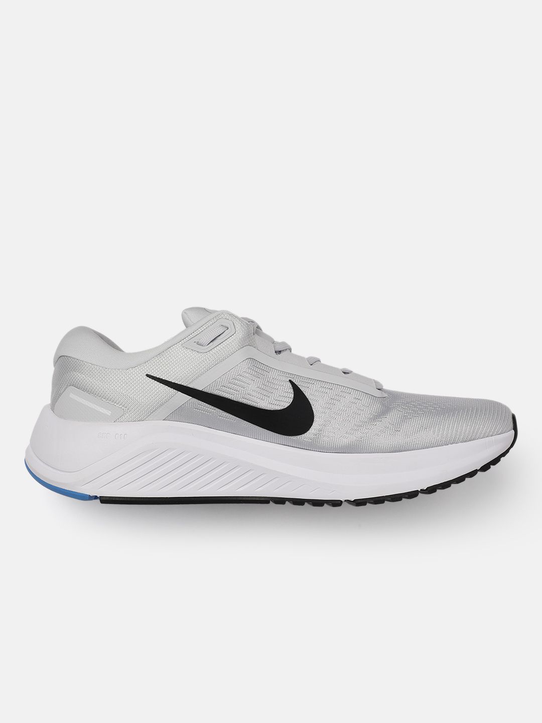 nike grey textile running shoes