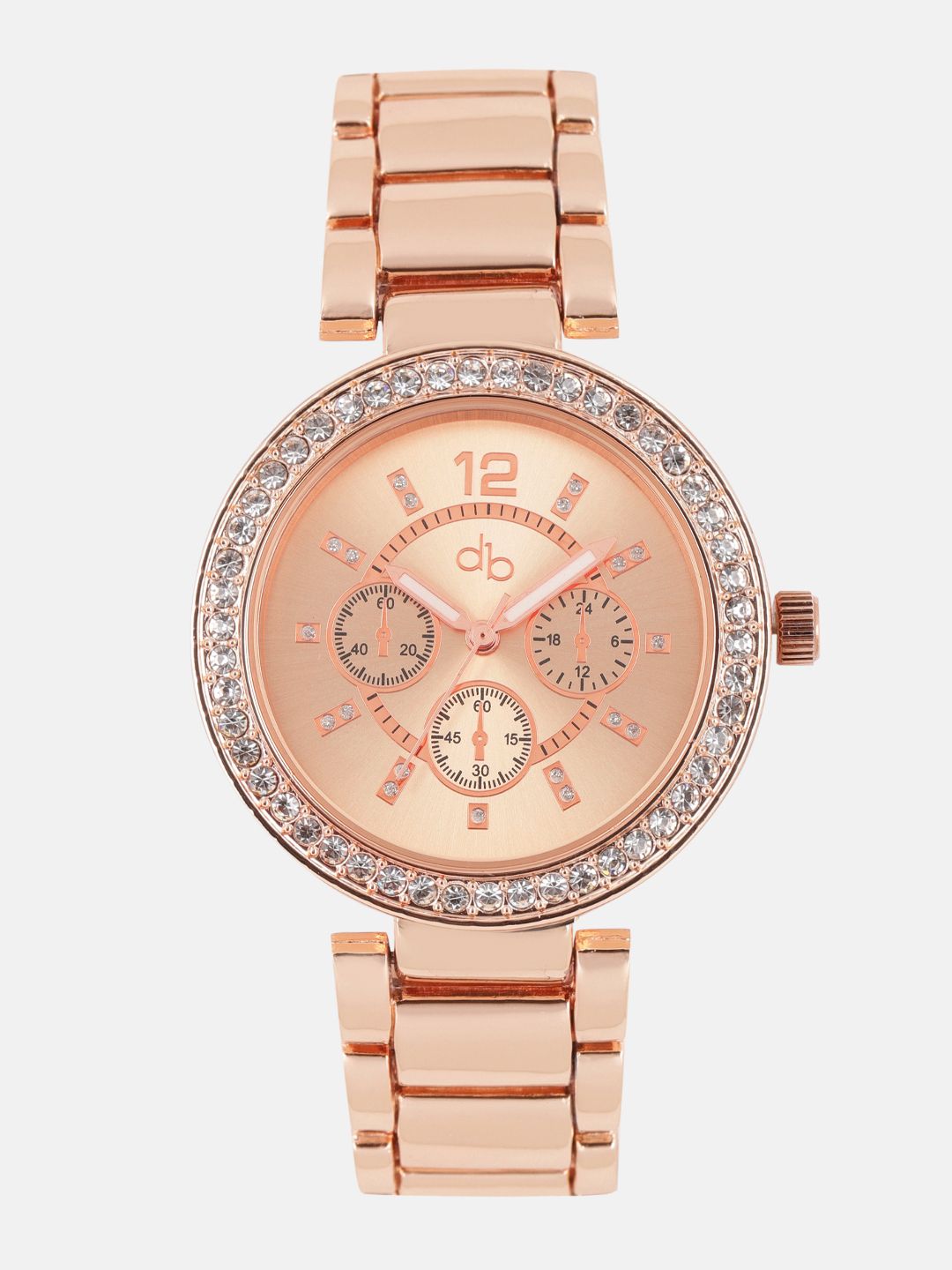 DressBerry Women Rose Gold Analogue Watch A07 Price in India