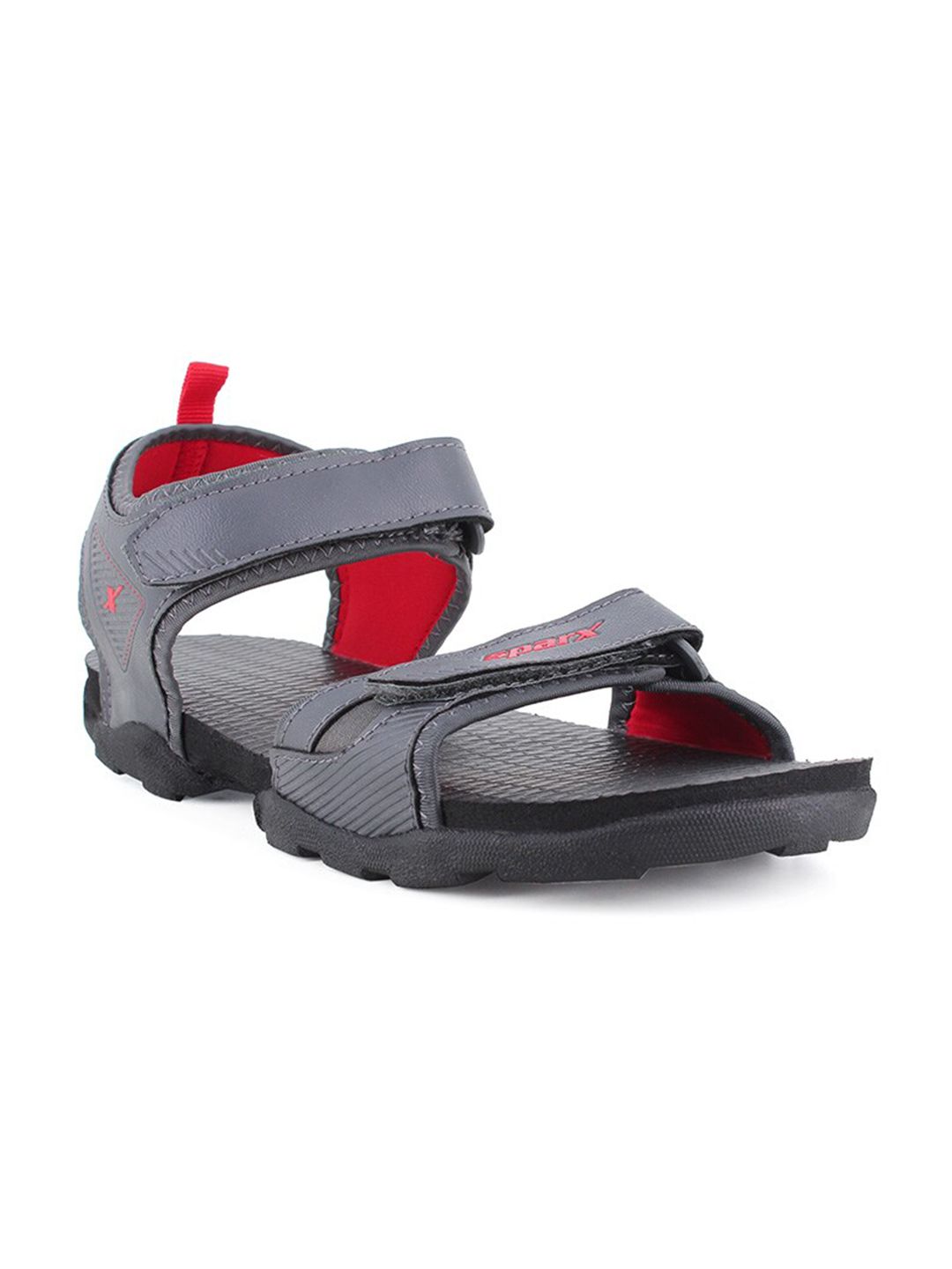 Sparx Men Grey & Red Sports Sandals