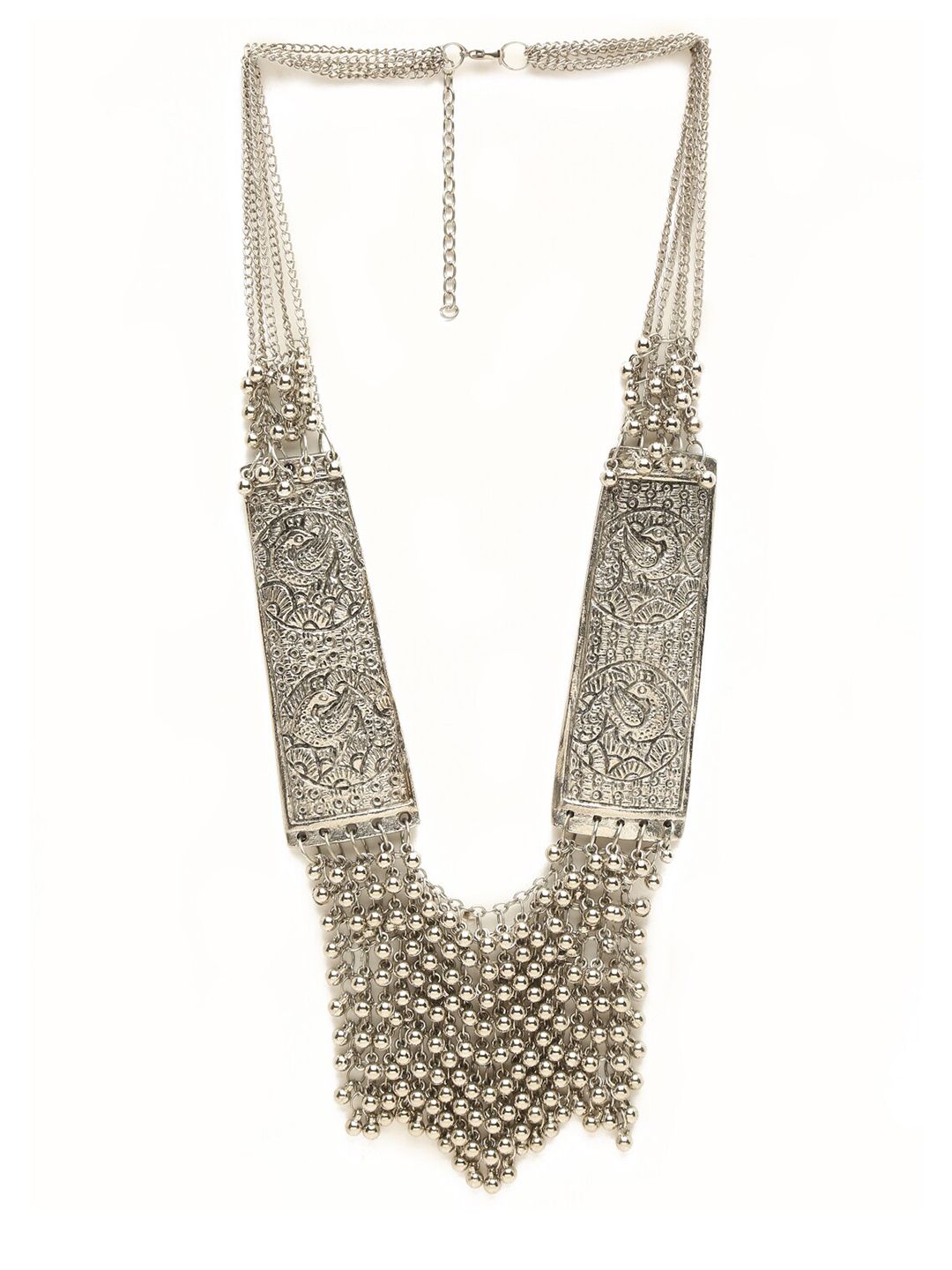 Celena Cole Silver-Toned Necklace Price in India