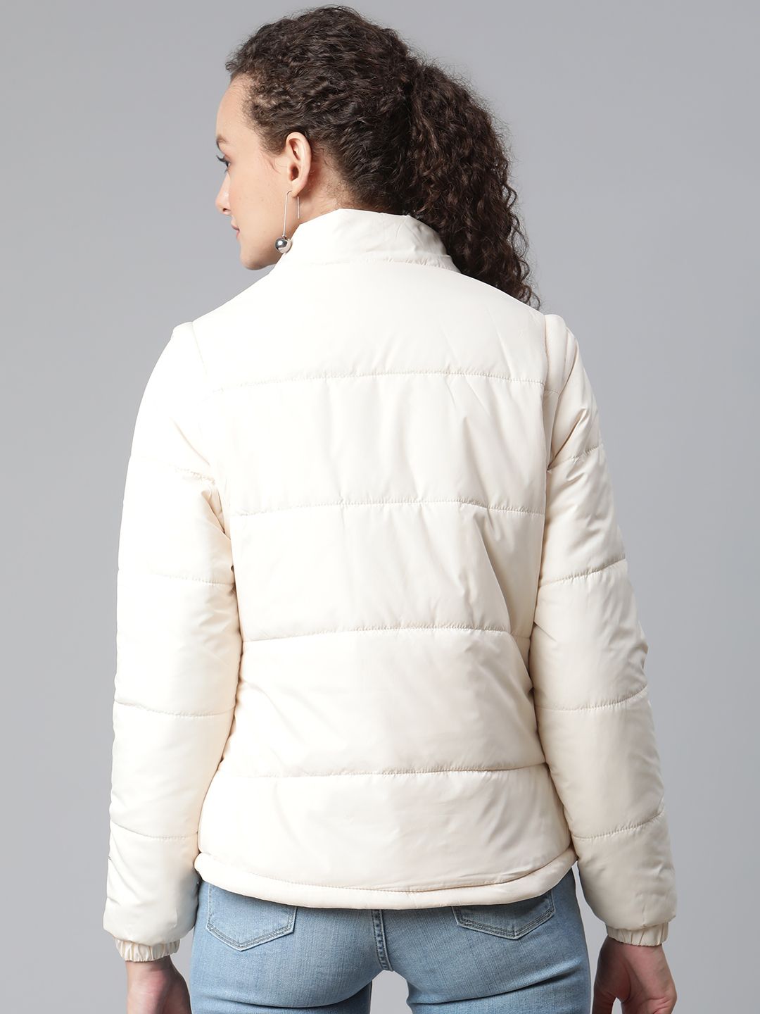 Buy Foreign Culture By Fort Collins Women Off White Padded Jacket