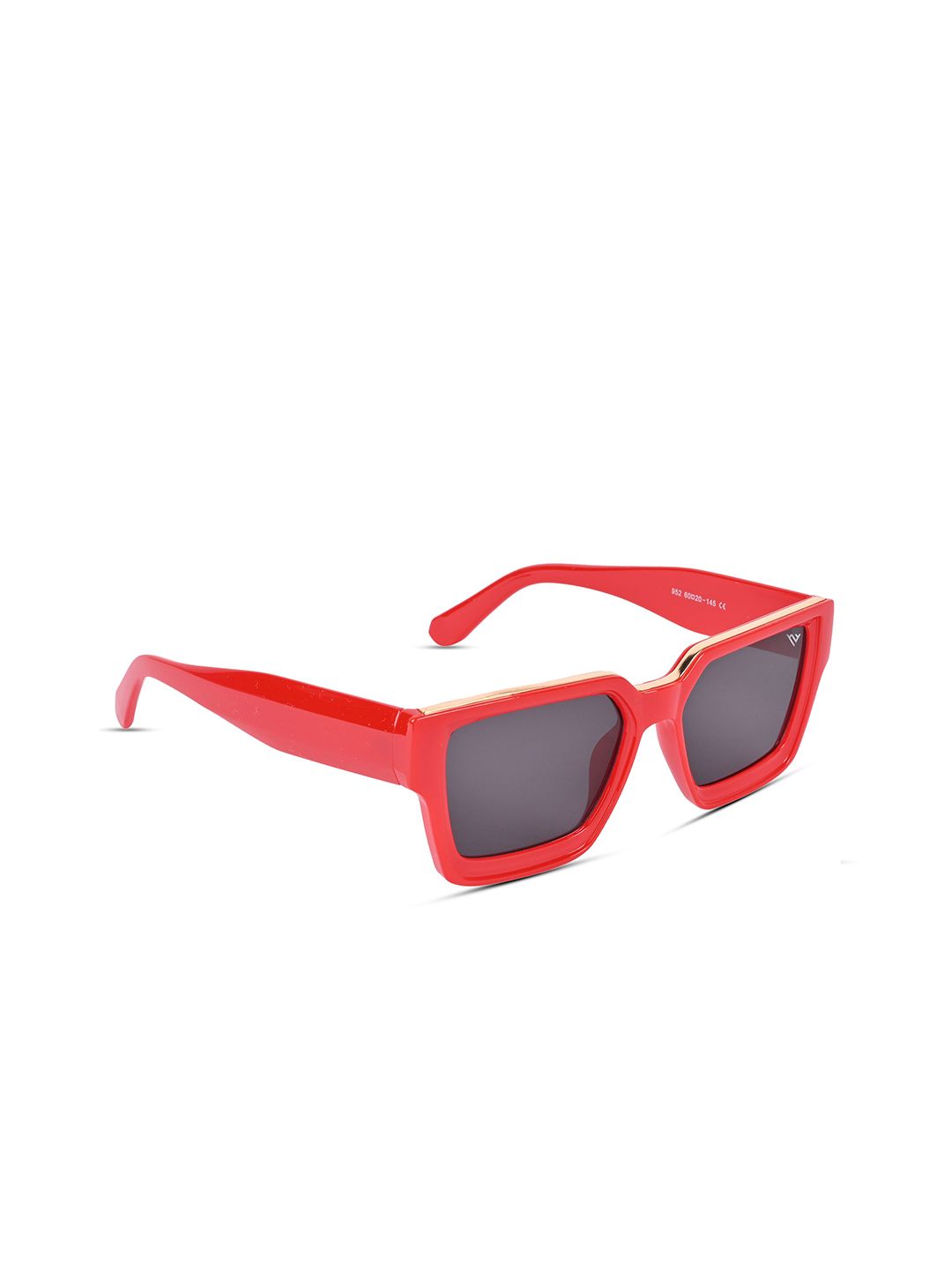 Voyage Unisex Black Lens & Red Wayfarer Sunglasses with UV Protected Lens Price in India