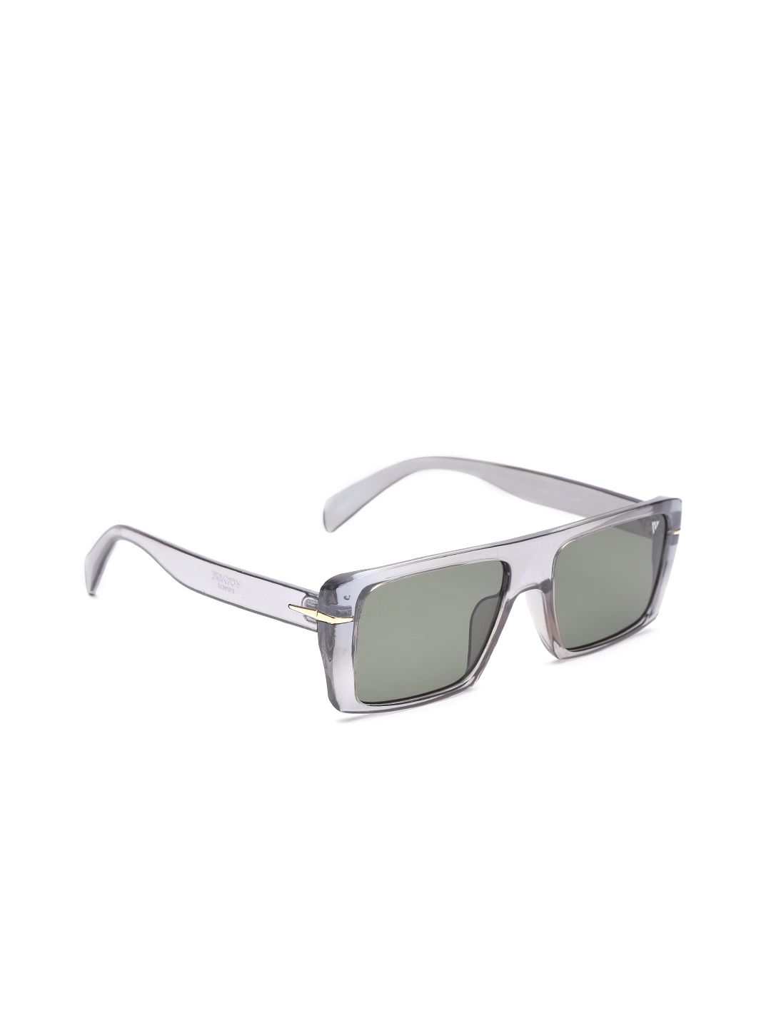 Voyage Unisex Green Lens & Gunmetal-Toned Wayfarer Sunglasses with UV Protected Lens Price in India