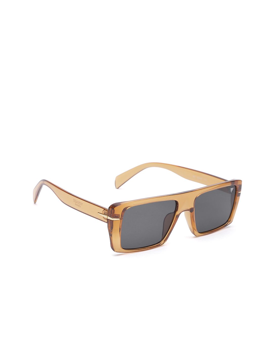 Voyage Unisex Black Lens & Brown Wayfarer Sunglasses with UV Protected Lens Price in India