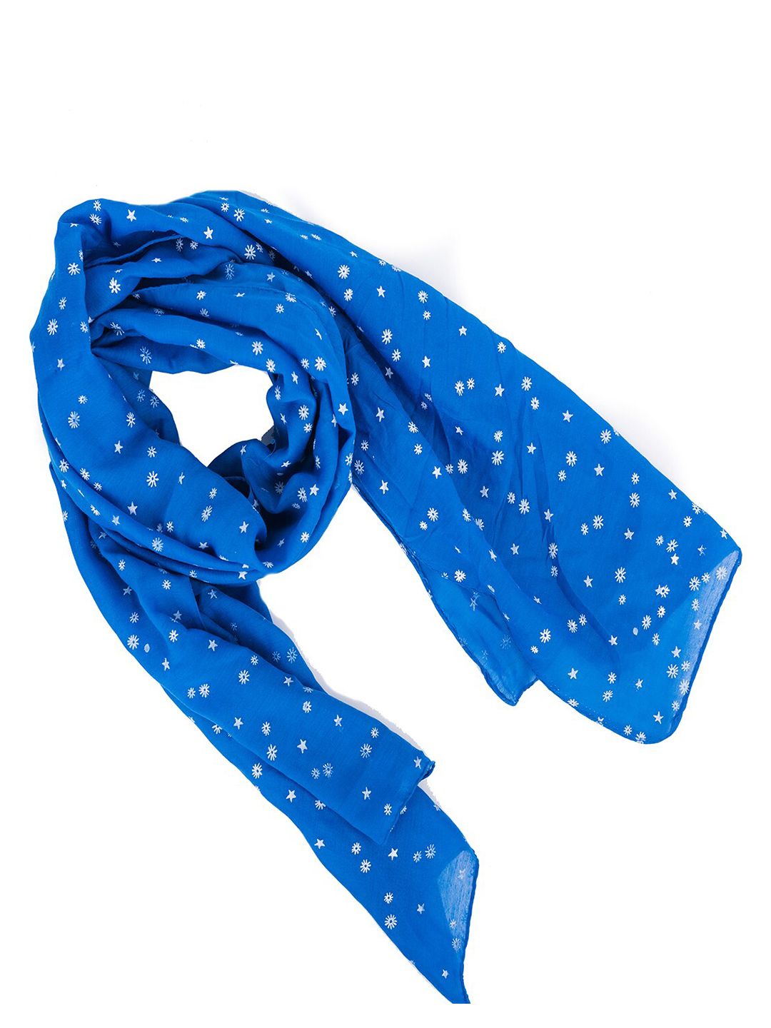 Jewelz Women Blue & White Printed Stole Price in India