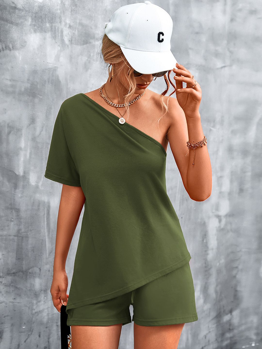 BoStreet Women Green Top with Shorts