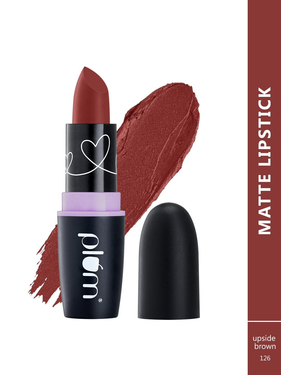 Plum Matterrific Lipstick - Upside Brown - 126 4.2 g Price in India