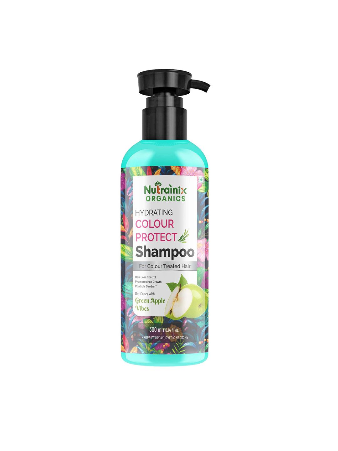 Nutrainix Organics Hydrating Colour Protect Shampoo with Green Apple Vibes - 300 ml Price in India