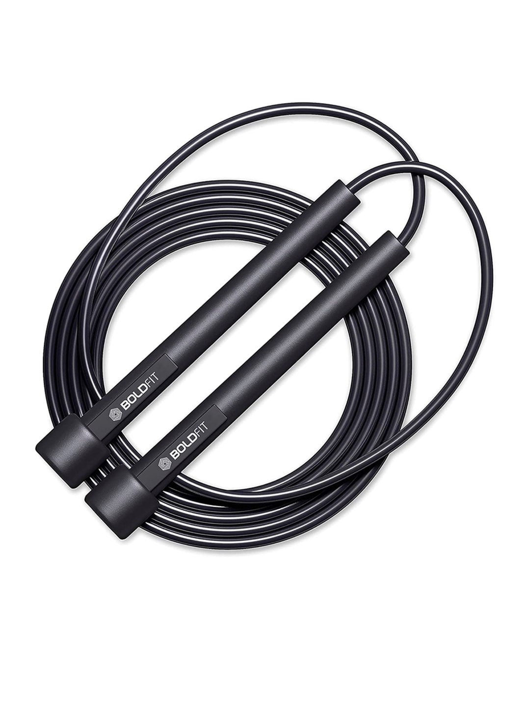 BOLDFIT Black Solid Skipping Rope Price in India