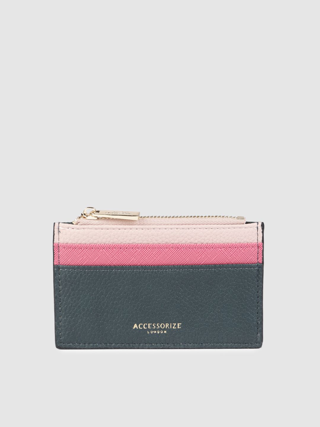 Accessorize Women Teal Blue & Pink Card Holder Price in India