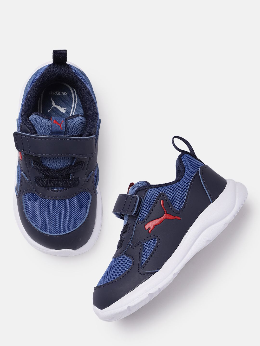 Puma Unisex Kids Blue Fun Racer Running Shoes