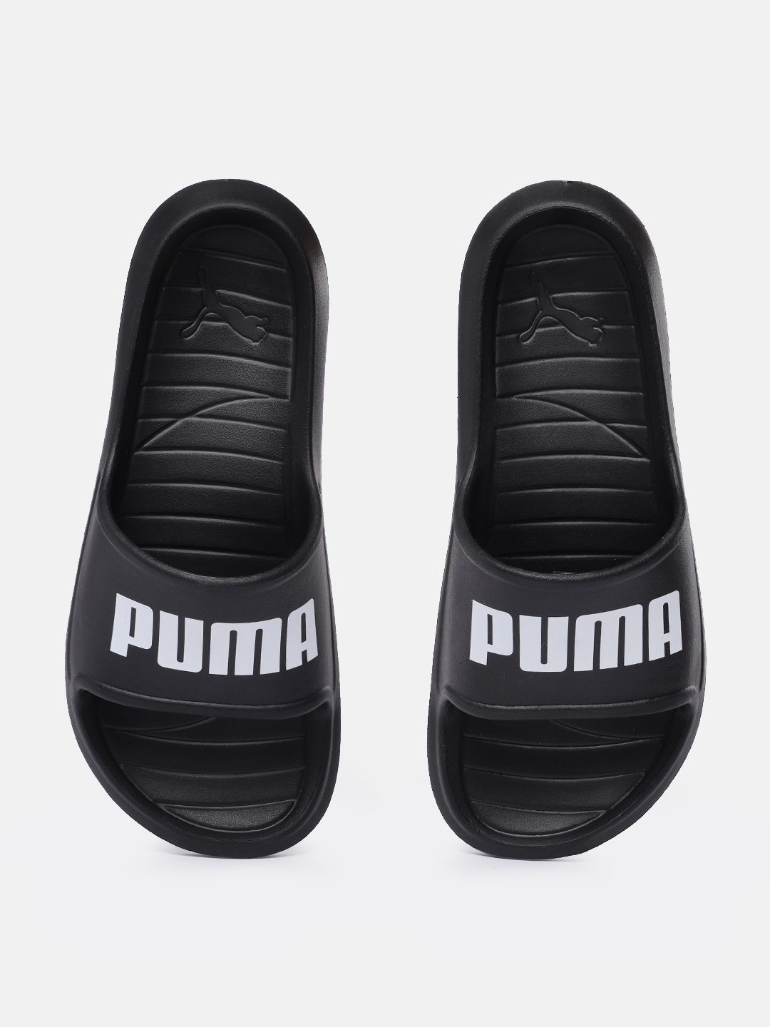 Puma Unisex Black Divecat V2 Lite Brand Logo Print Sliders Price in India