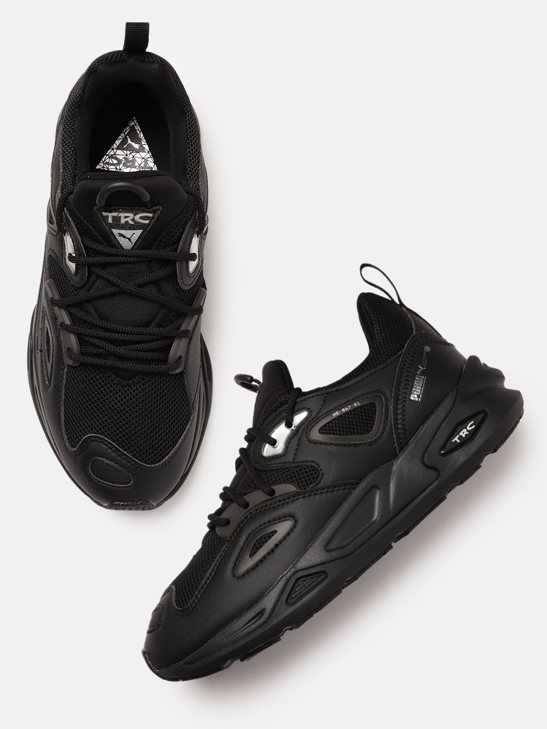 Puma Unisex Black TRC Blaze Triple Sneakers Price in India