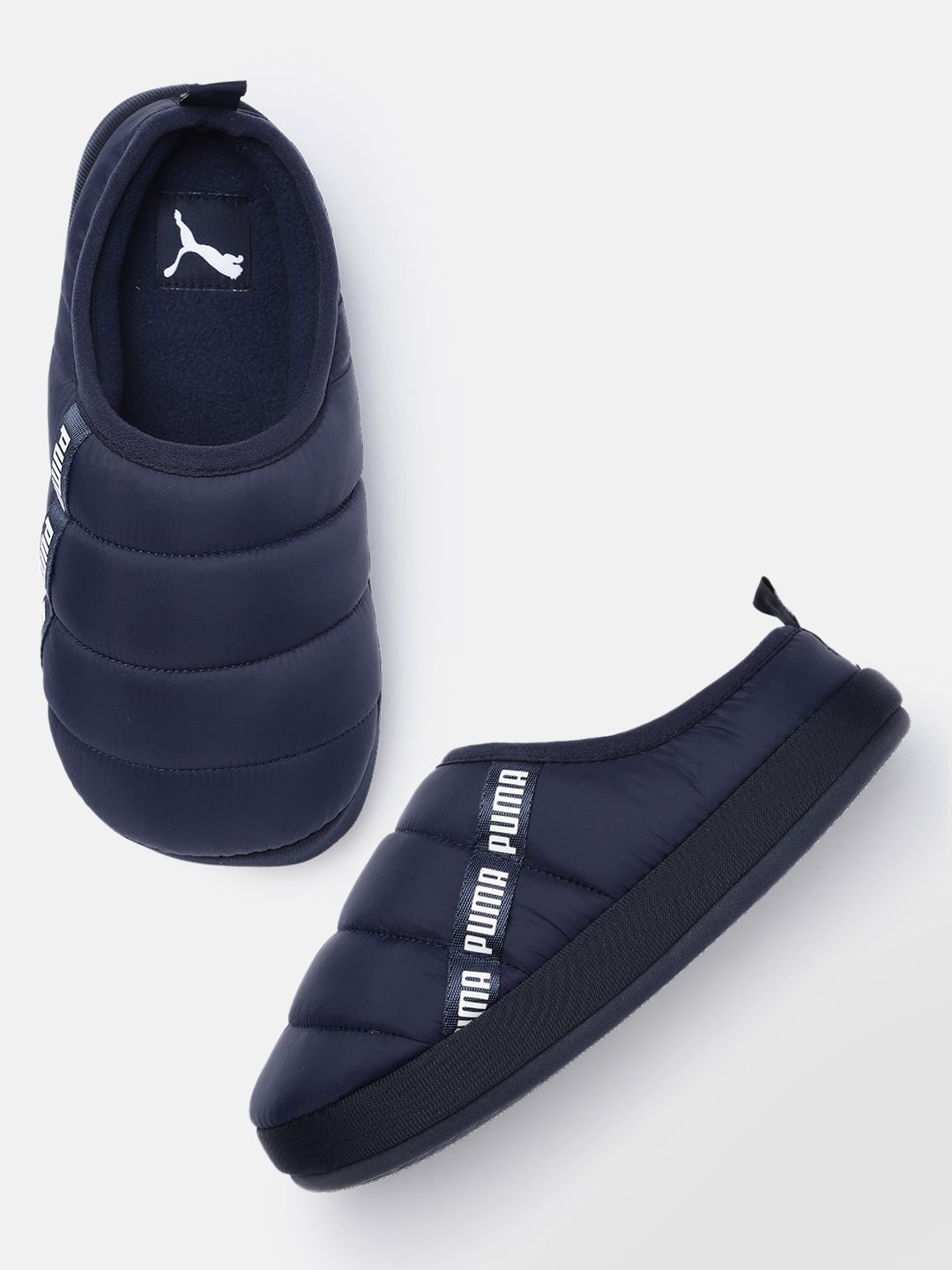 Puma Unisex Navy Blue Solid Scuff Mules Price in India