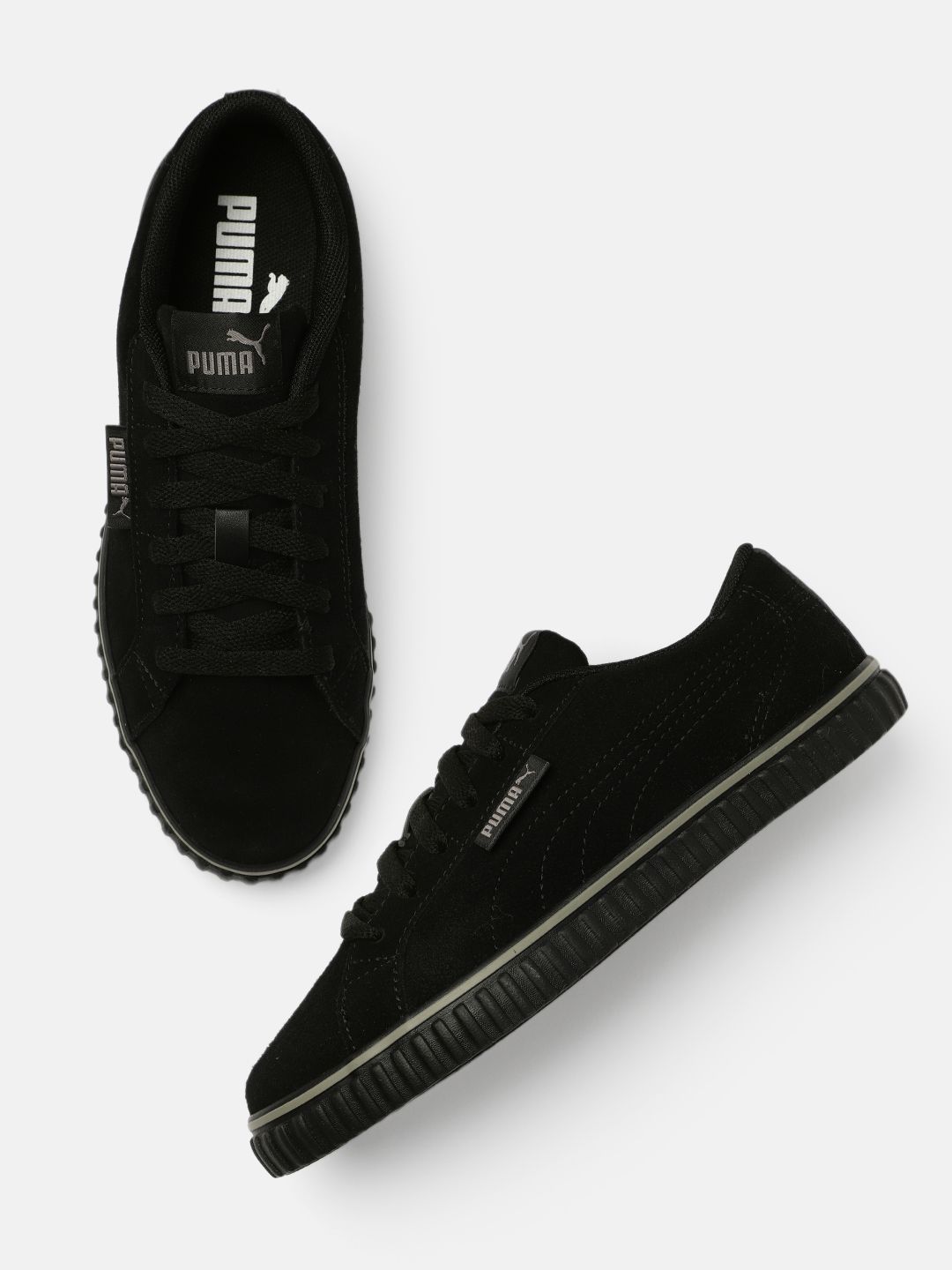 Puma Unisex Black Suede Ever Lopro SD Sneakers Price in India