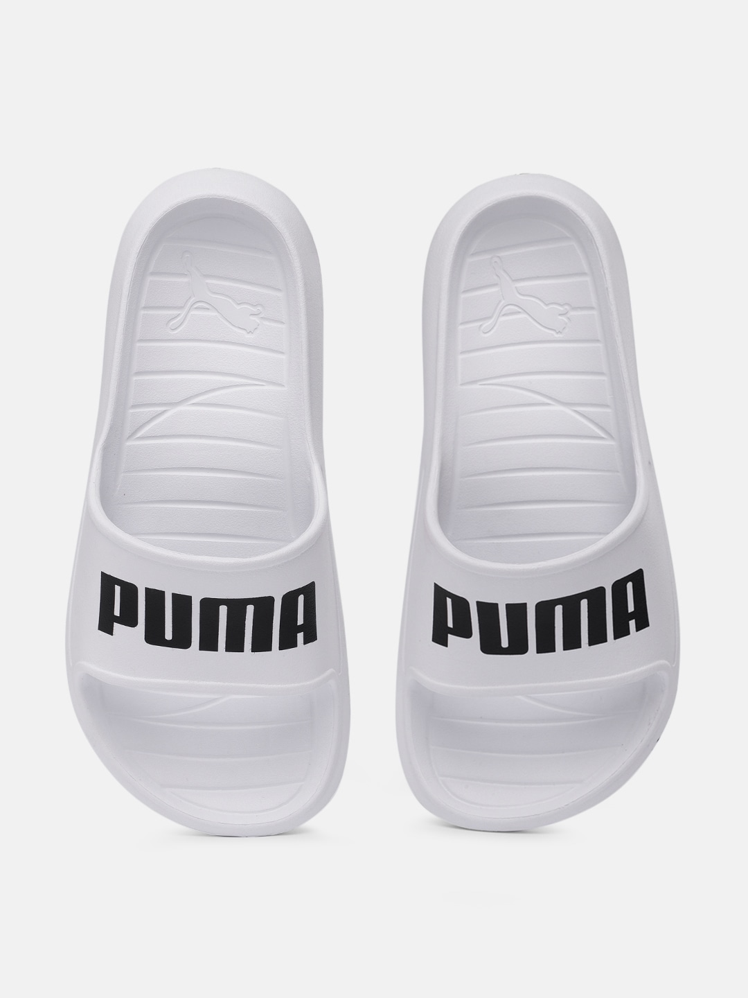 Puma Unisex White Divecat V2 Lite Brand Logo Print Sliders Price in India