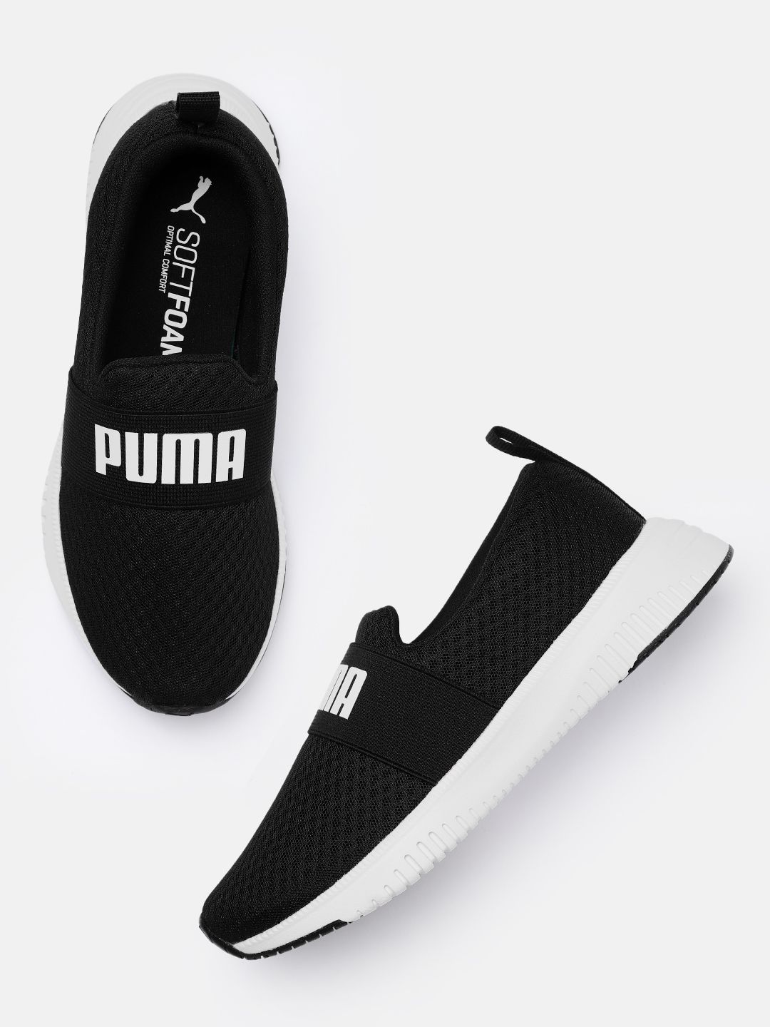 Puma Men Black Flyer Flex Strap Running Shoes Price in India