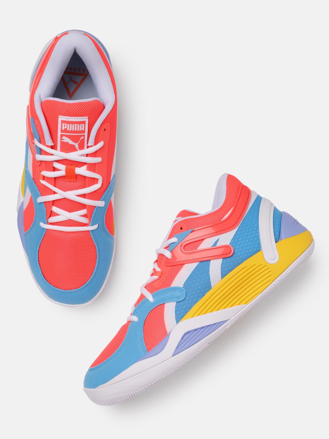 Puma Unisex Multicoloured TRC Blaze Court Pop Art Basketball Shoes Price in India