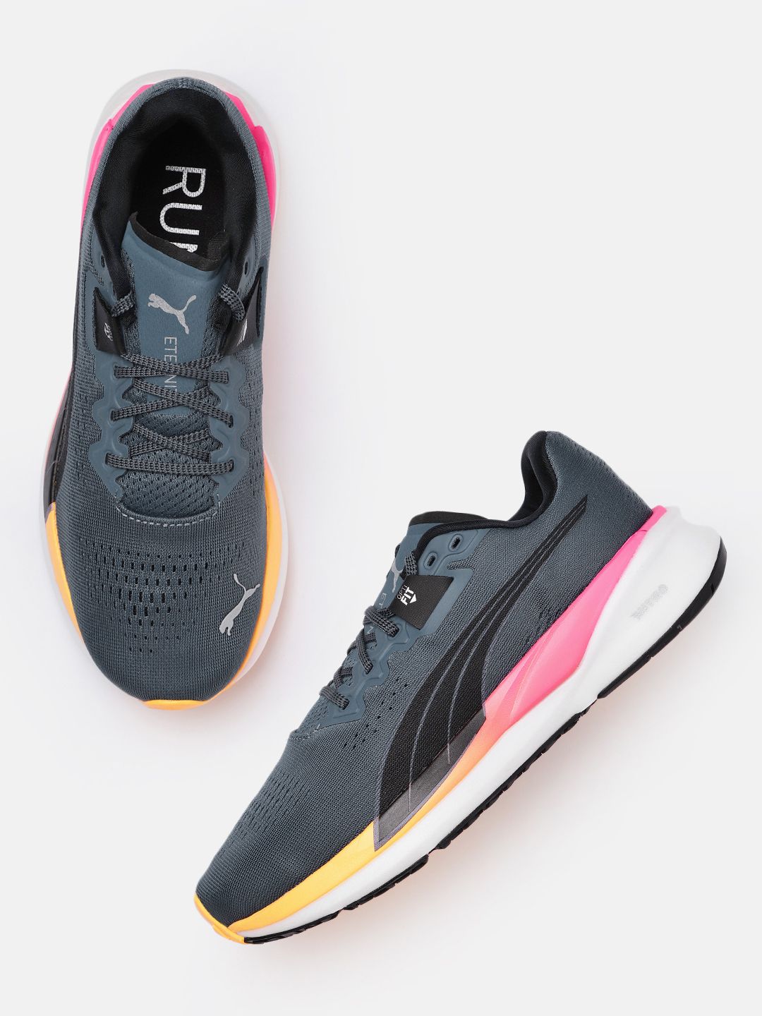 Buy Puma Men Grey Eternity Nitro Running Shoes - Sports  display picture 3