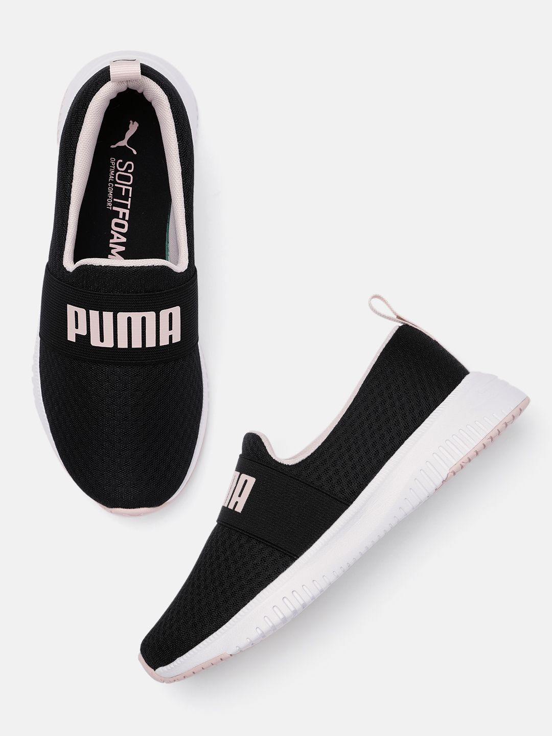 Puma Unisex Black Flyer Flex Strap Running Shoes Price in India