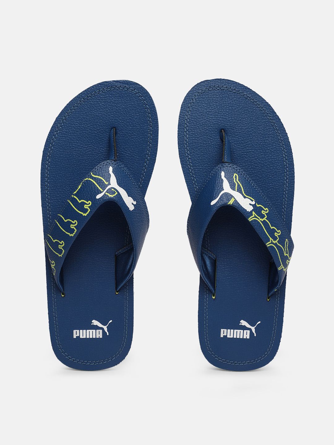 Puma Unisex Blue Printed Luke V1 Thong Flip-Flops Price in India