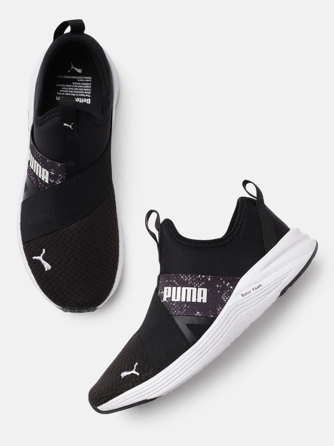 Puma Women Black Better Foam Prowl Slip-On Snake Training Shoes Price in India