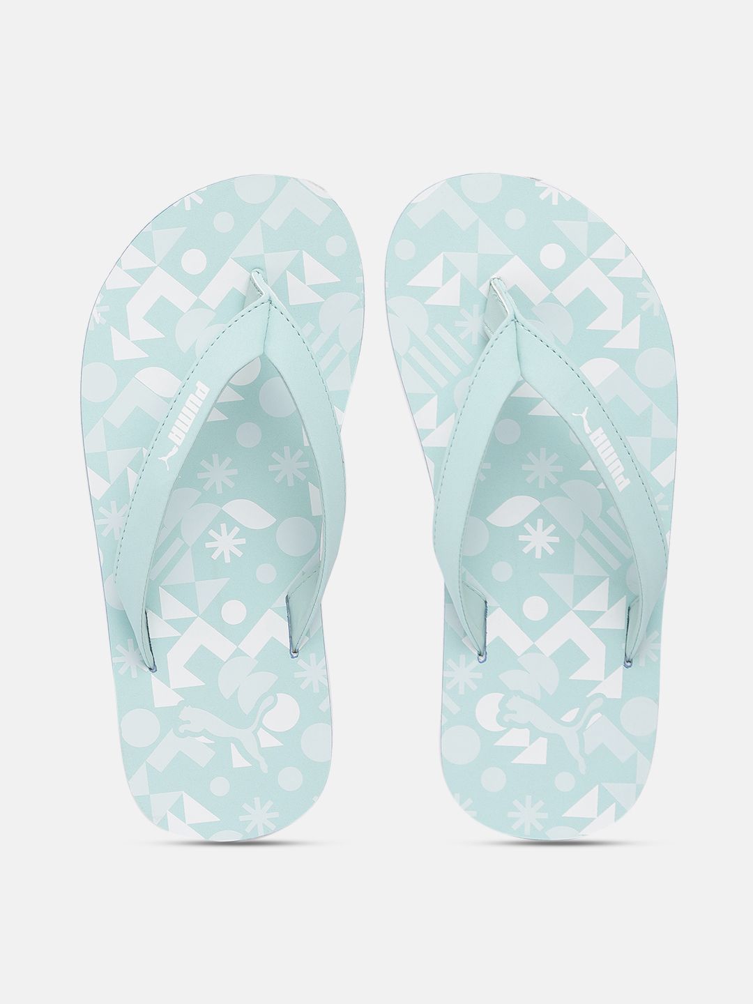 Puma Women Blue Printed Blush Thong Flip-Flops