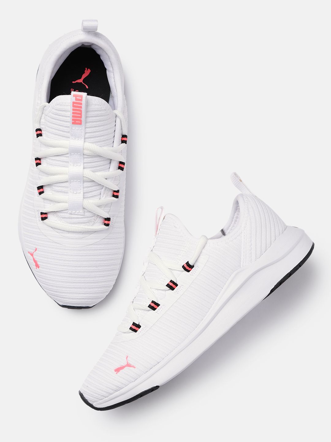Puma Women White Solid Softride Finesse Running Shoes Price in India