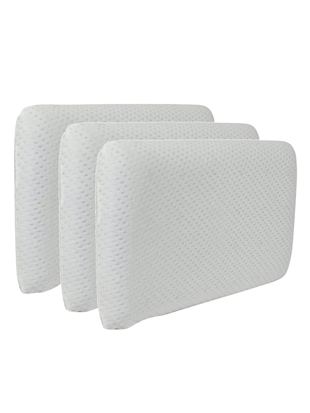Sleepsia Set Of 3 White Solid Therapeutic Pillow Price in India