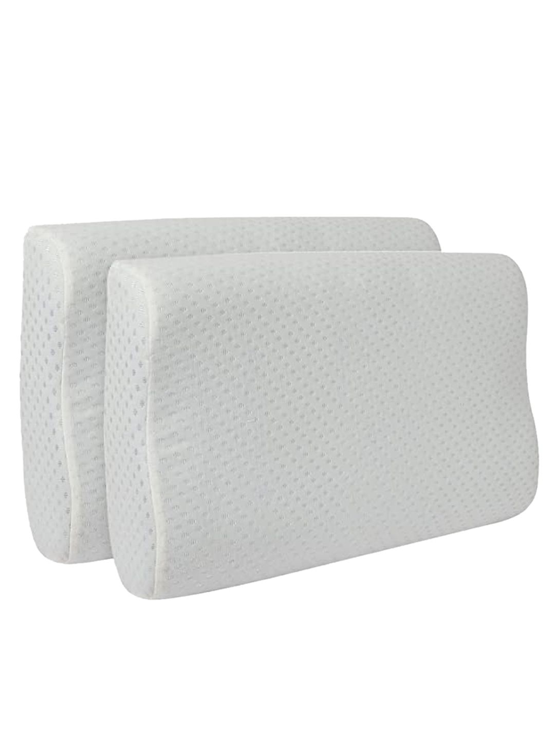 Sleepsia Set of 2 White Solid Therapedic Pillow Price in India