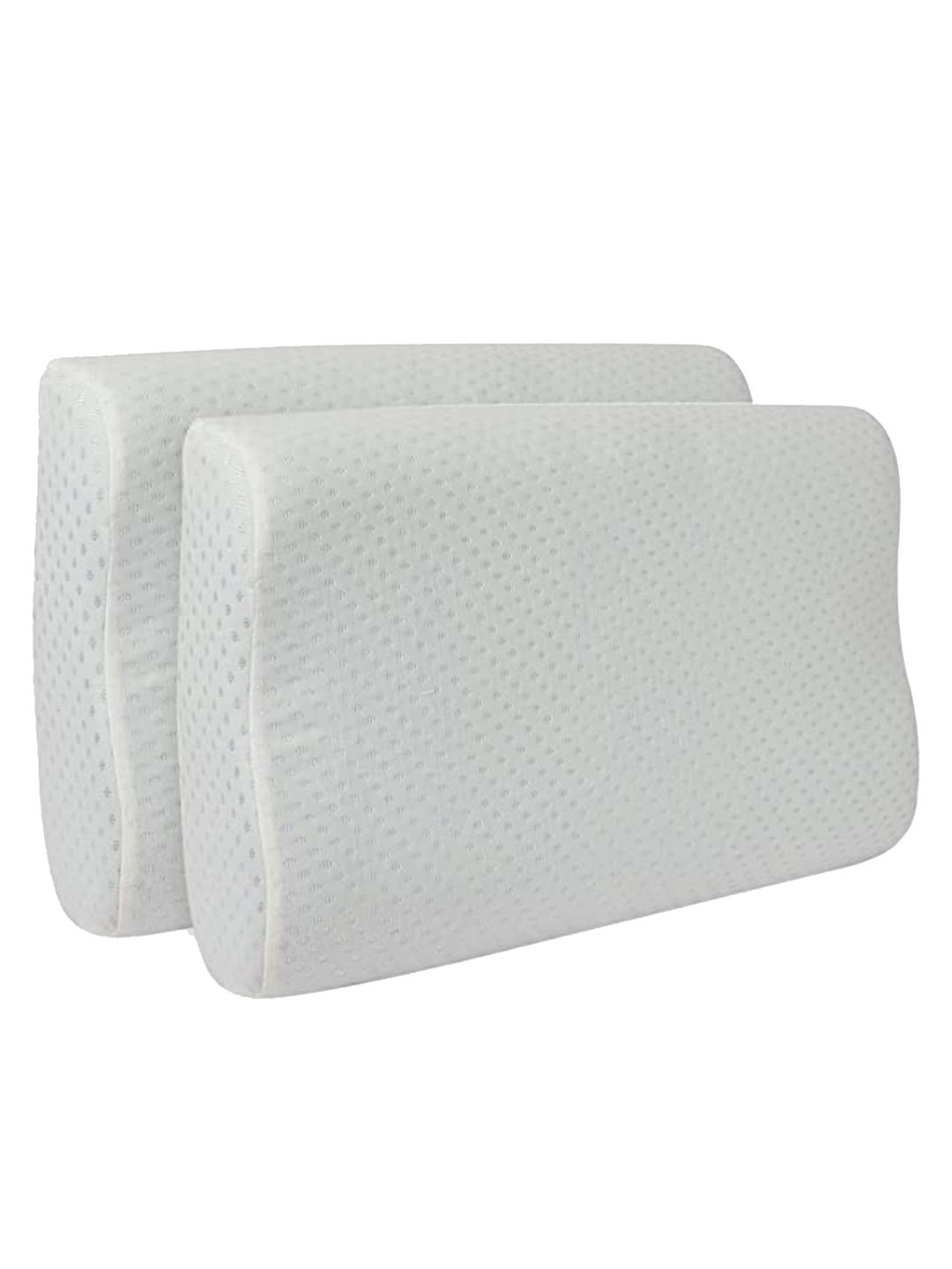 Sleepsia Set Of 2  White Solid Therapeutic Pillows Price in India