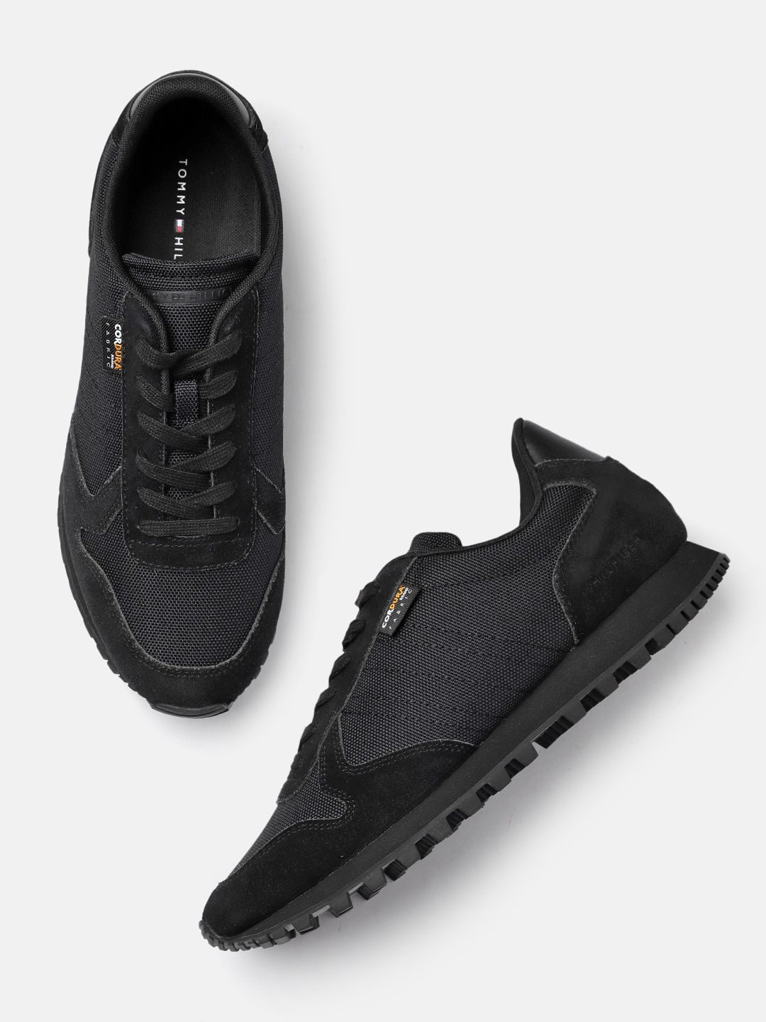 Tommy Hilfiger Men Black Sneakers