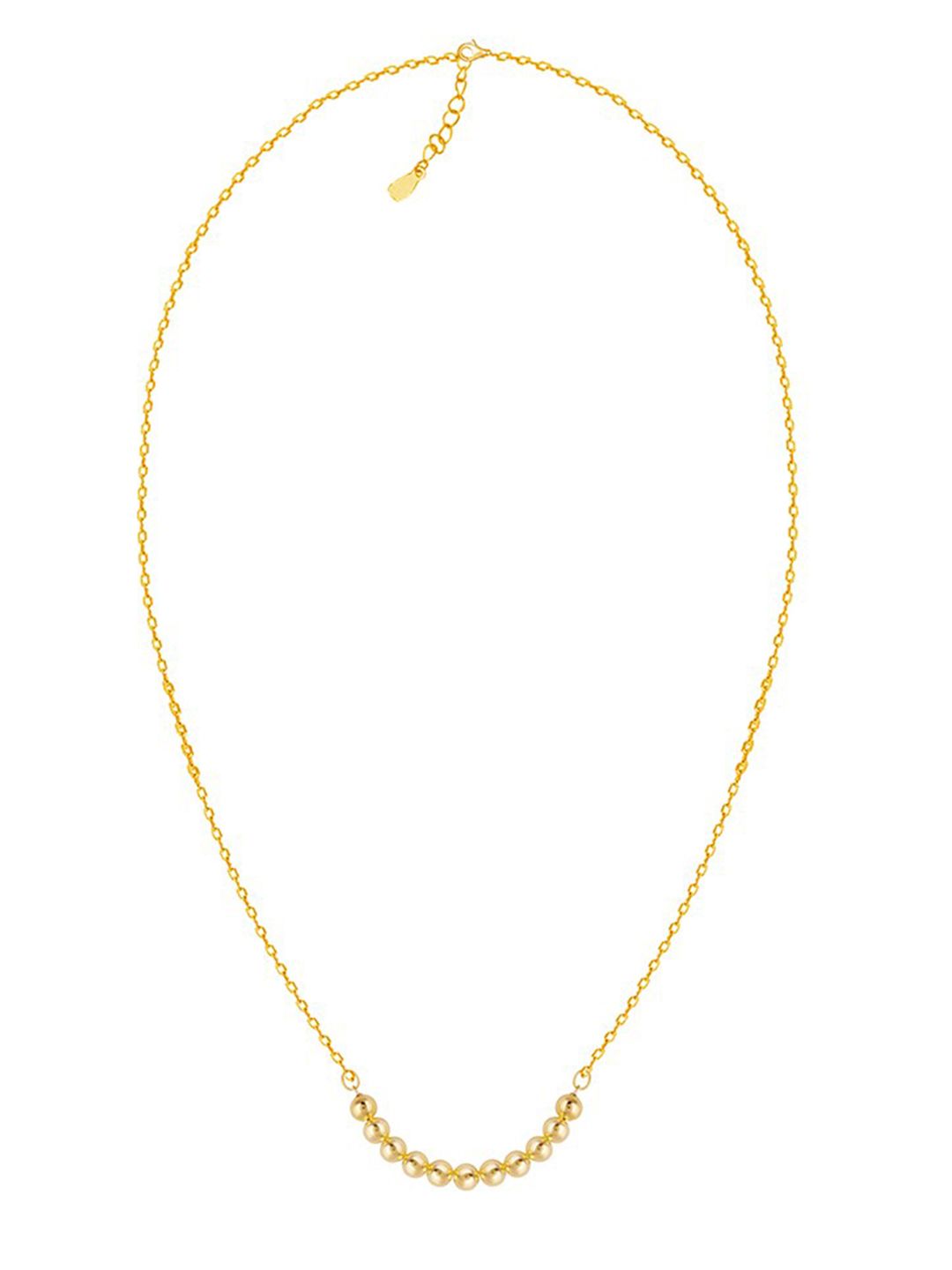 GIVA Gold-Toned Sterling Silver Gold-Plated Necklace Price in India