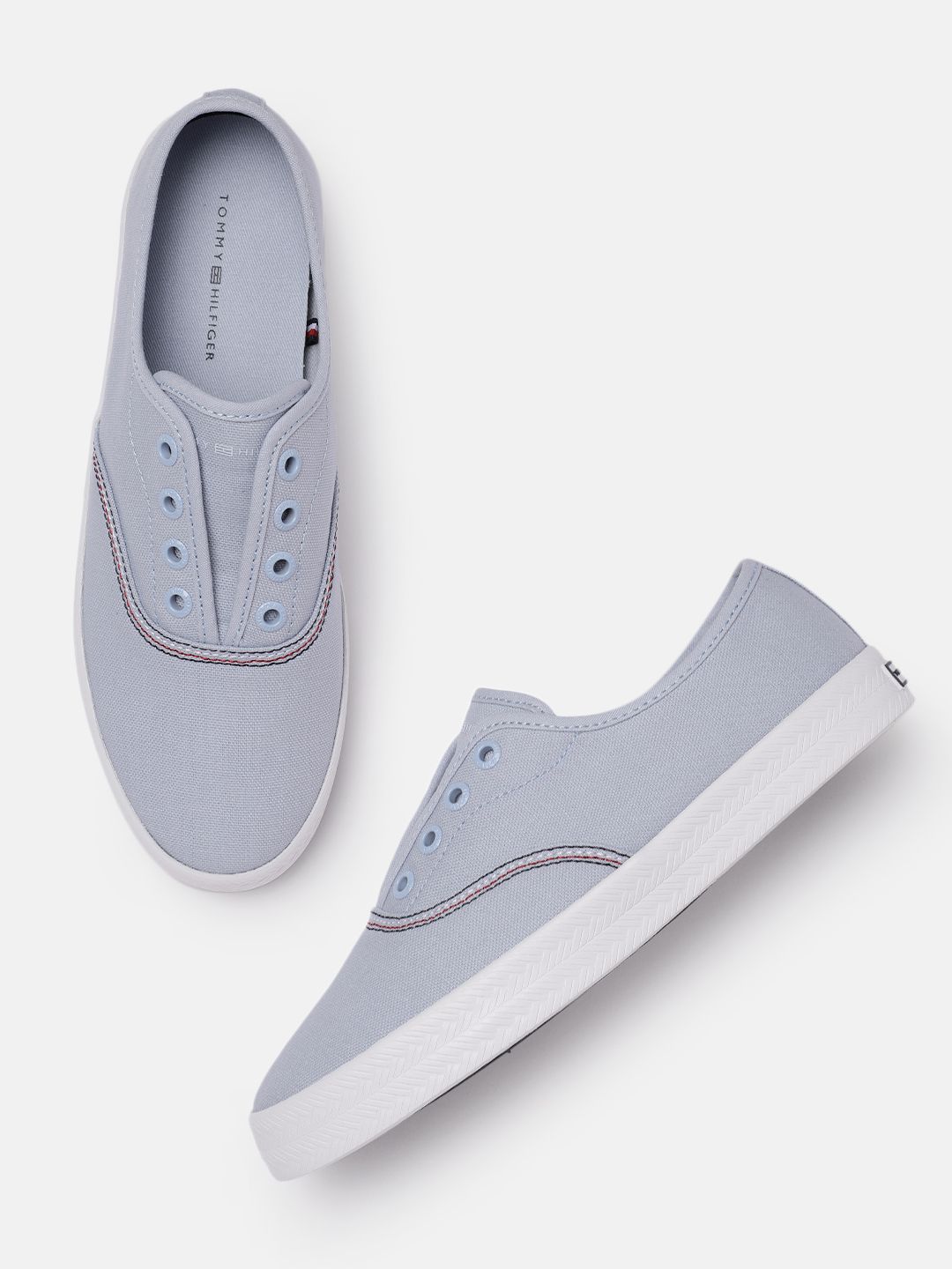 Tommy Hilfiger Women Blue Slip-On Sneakers Price in India