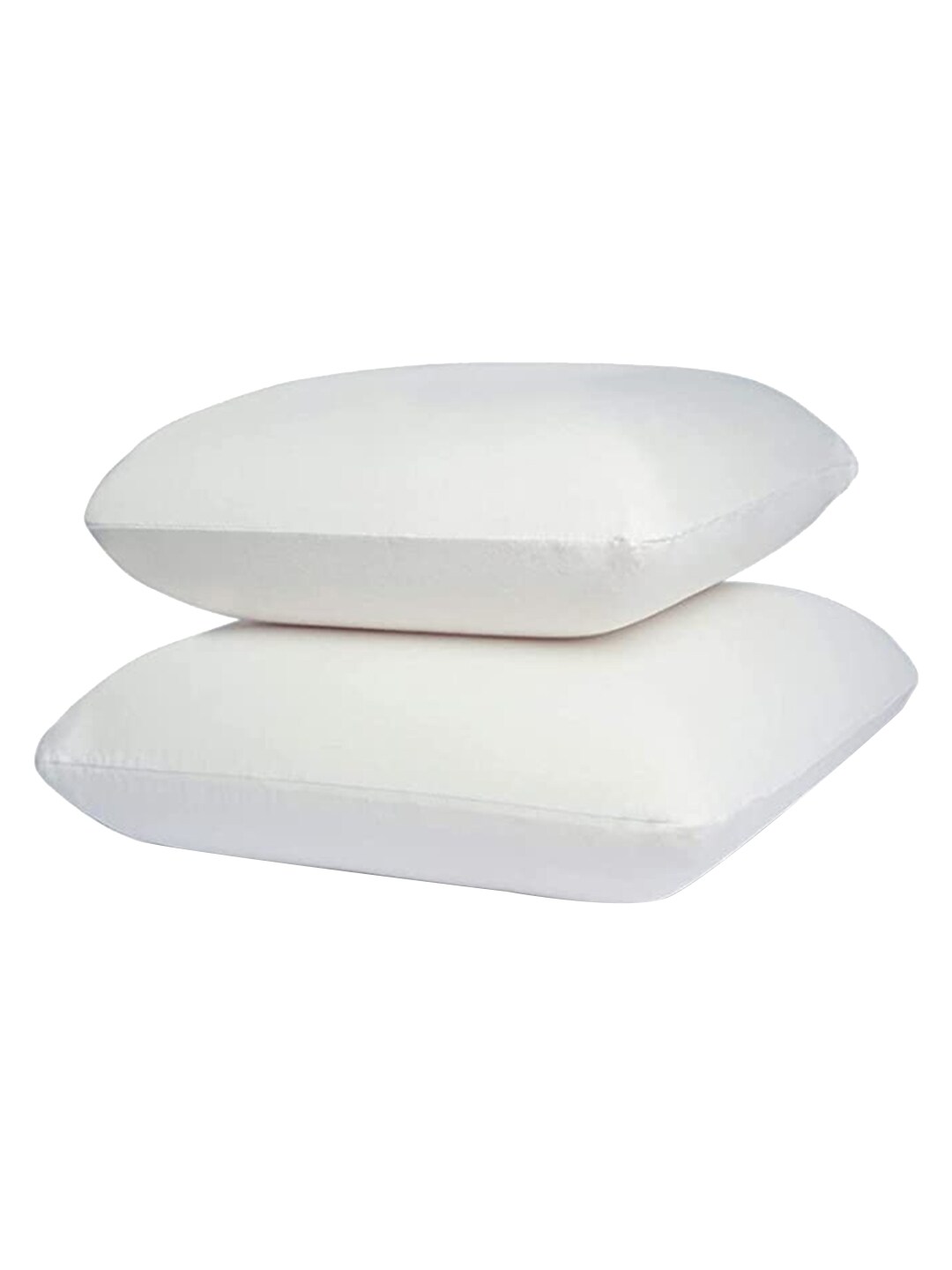 Sleepsia Set of 4 White Solid Cotton Pillows Price in India