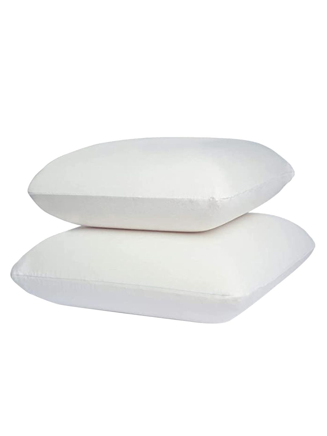 Sleepsia Set of 4 White Solid Rectangle Cotton Pillows Price in India