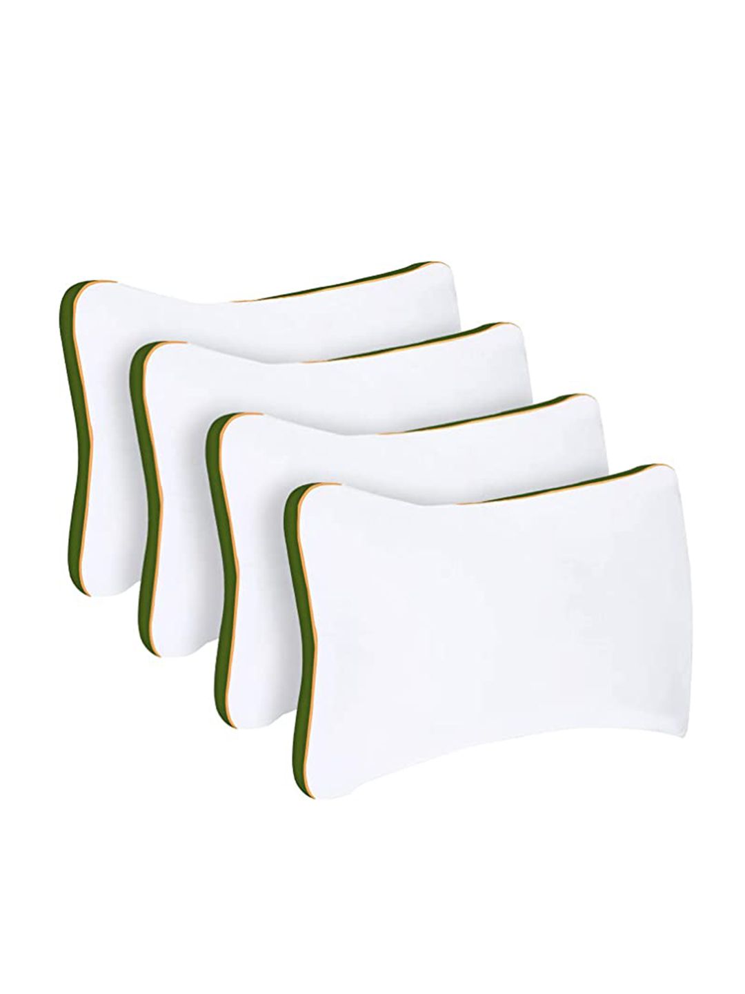 Sleepsia Set Of 4 White Microfiber Pillows Price in India