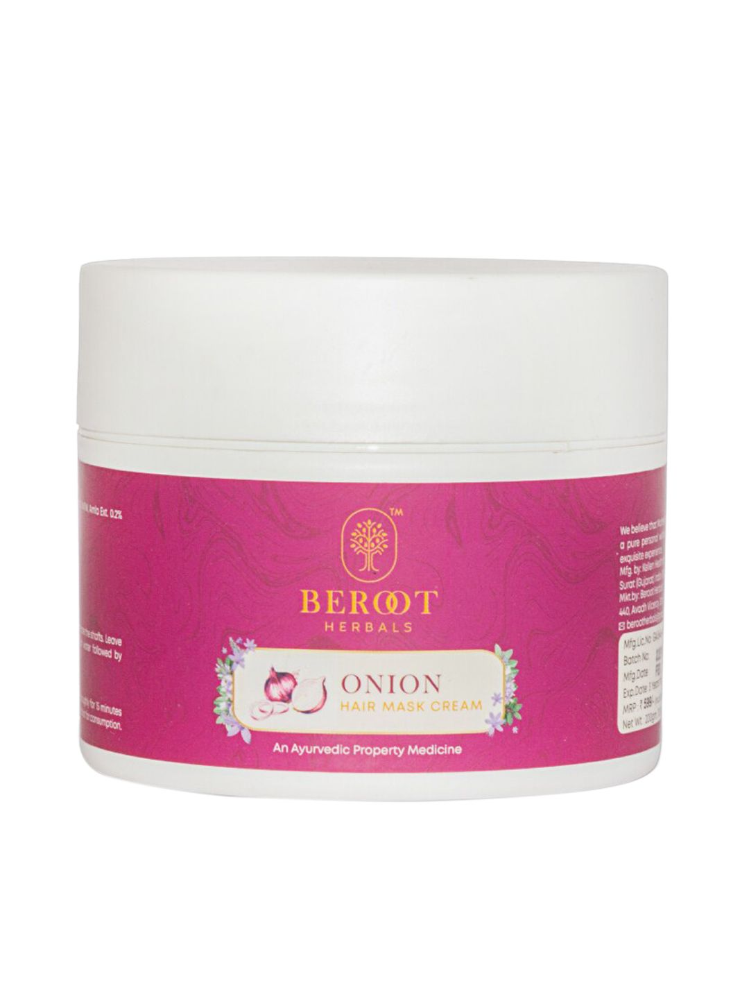 BEROOT HERBALS Onion Hair Mask 200gm Price in India