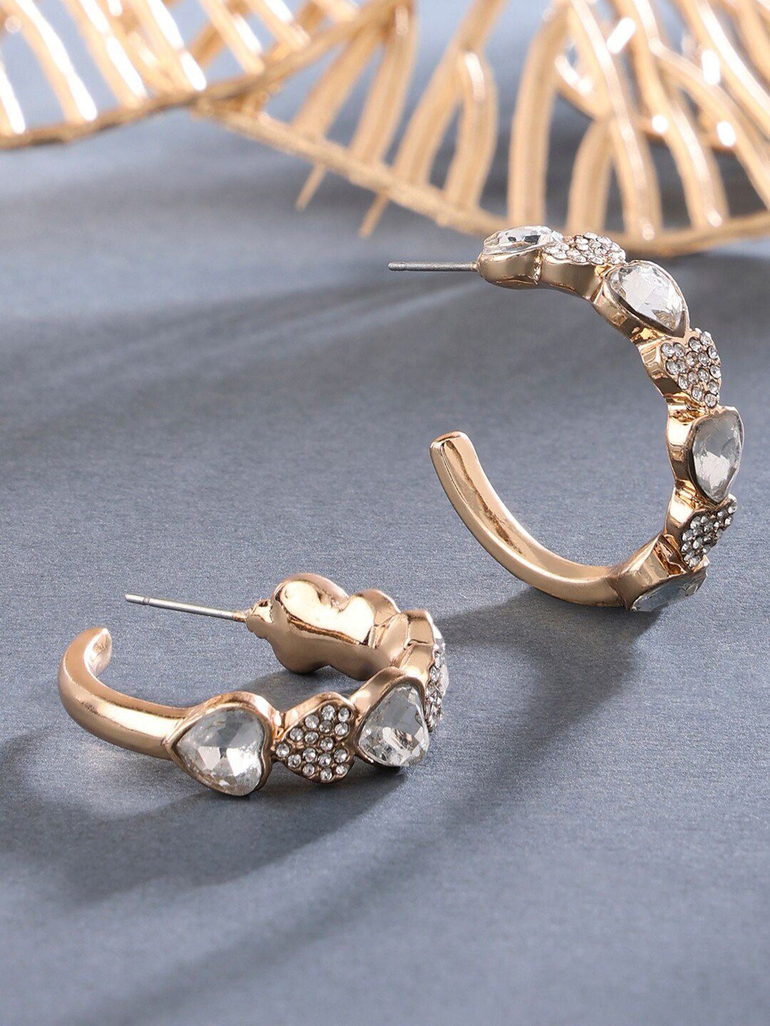 Accessorize Silver-Toned Geometric Drop Earrings Price in India