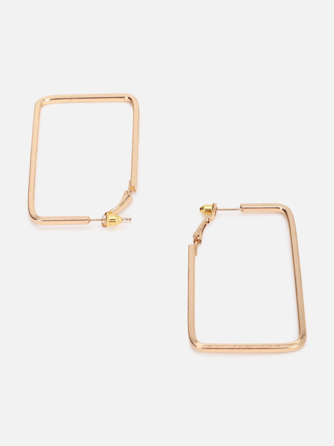 FOREVER 21 Gold-Toned Contemporary Drop Earrings Price in India