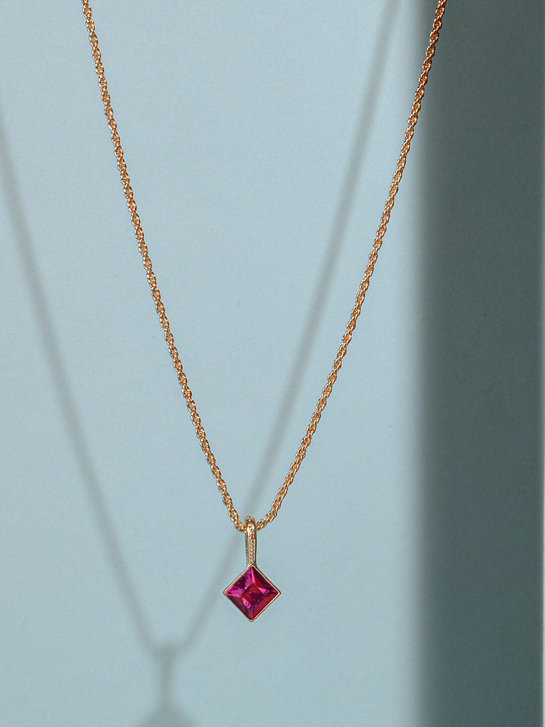 Accessorize Gold-Toned & Pink Handcrafted Necklace Price in India