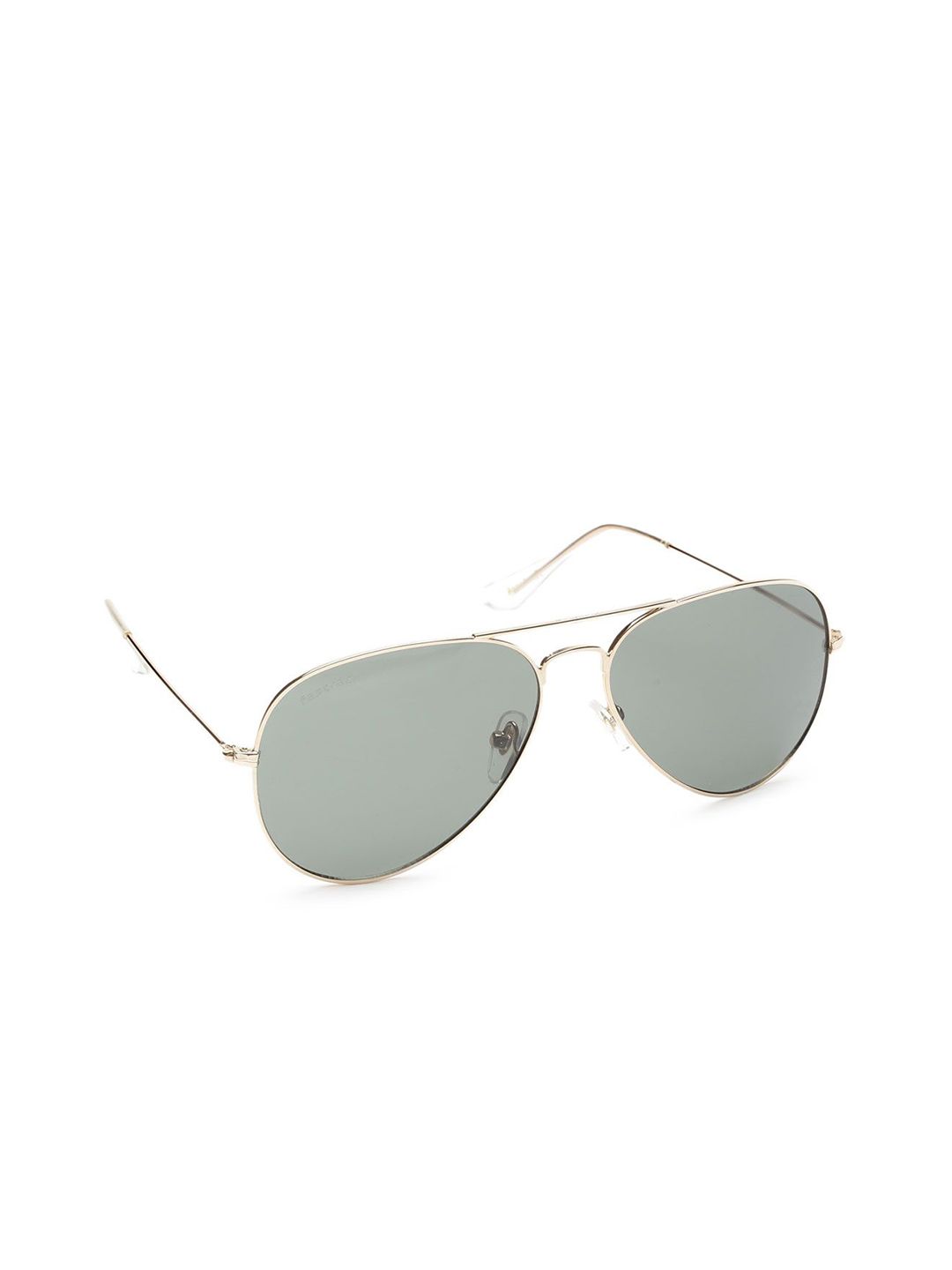 Fastrack Unisex Grey Lens & Gold-Toned Aviator Sunglasses with UV Protected Lens