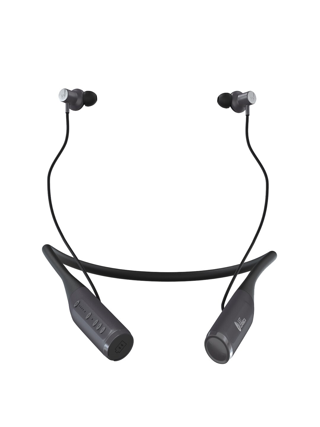 JUST CORSECA  Black Solid Solitaire Bluetooth Neckband with 12mm Driver Price in India