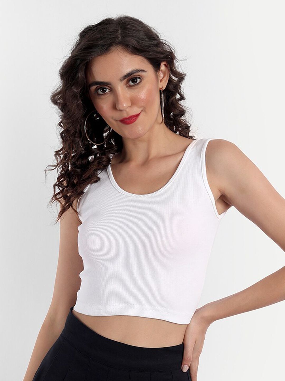 Emprall White Crop Top