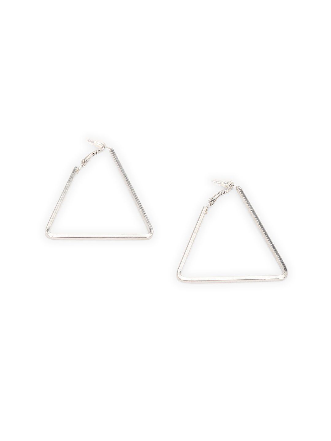 FOREVER 21 Silver-Toned Contemporary Drop Earrings Price in India