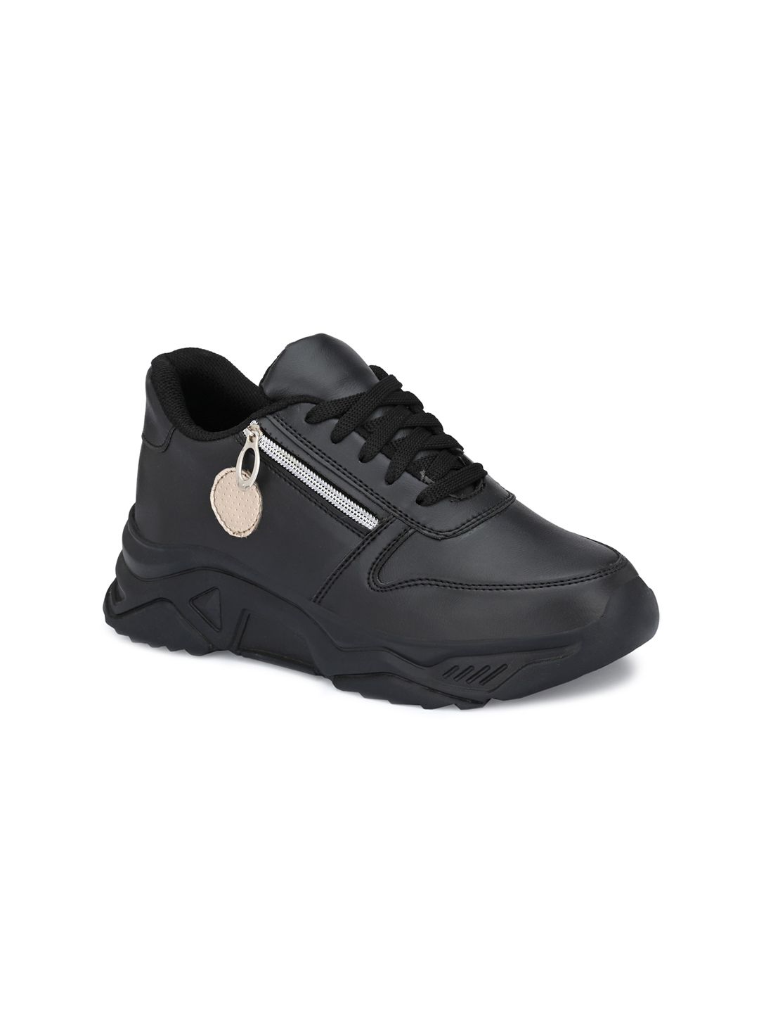 HERE&NOW Women Black Sneakers Price in India